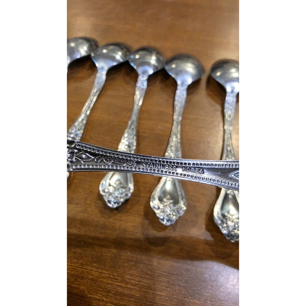 Rogers Precious Stainless Silverware Flatware 6 Fork 6 Spoon 6 Tea Spoon 6 Knife